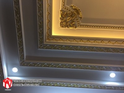 Trần trang trí nhủ vàng